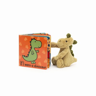 Jellycat If I Were A Dinosaur and Bashful Dino Small USA | 06294BRIG